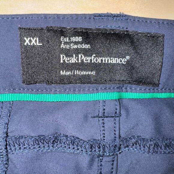 Peak Performance Mens Shorts XXL Style: Method SH Navy Blue 11" INSEAM, Pockets - Picture 11 of 15